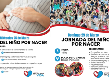 Se acerca el Día del Niño por Nacer y en Rafaela lo celebran