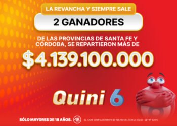 ¡Dos apostadores se llevaron más de $4.139.100.000 en el Quini 6!