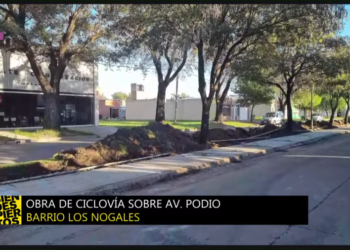 Obras por los Juegos Odesur: avanza la ciclovía sobre avenida Podio