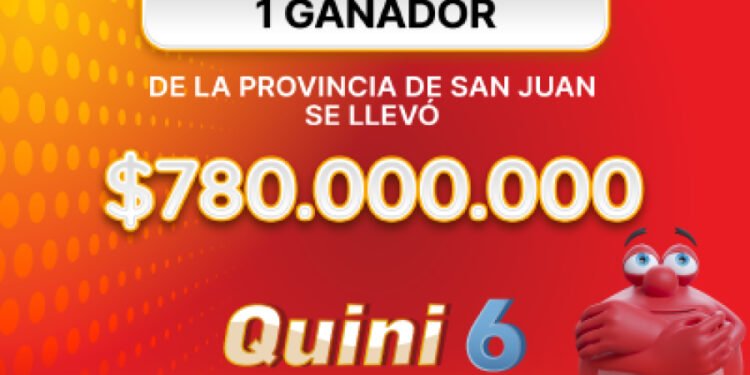 ¡Un apostador de San Juan se llevó $780 millones en el Quini 6!