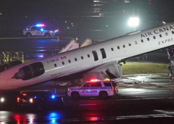 Choqué del avión de Air Canadá: Las imágenes de medios internacionales