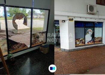 Otro ataque a vidrieras en Av. Italia durante la madrugada: esta vez robaron