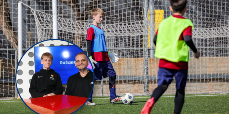 Con 11 años, un joven arquero de Rafaela entrenó en el Barcelona y sueña con llegar a Primera