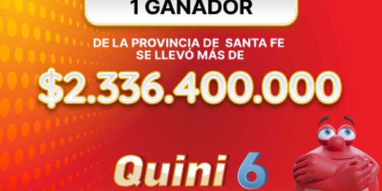 ¡Un apostador se llevó más de $2.336.400.000 en el Quini 6!