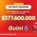 ¡Un cordobés se llevó más de $377.600.000 en el Quini 6!