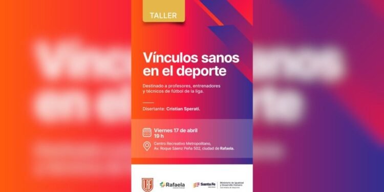 Rafaela será sede de un taller sobre vínculos sanos en el deporte