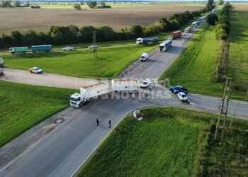 Fuerte accidente en el ingreso a Lehmann generó un corte momentáneo de la Ruta 34