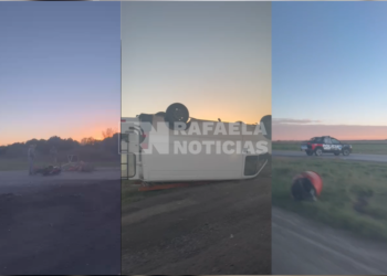 Zona de obras en la Ruta 34: el escenario de un violento choque que dejó a un motociclista herido