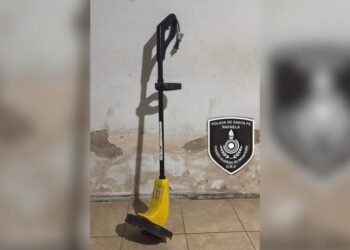 Secuestraron una bordeadora y trasladaron al joven a la Comisaría Nº 2