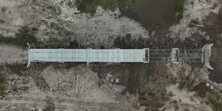 Colonia Teresa: el Gobierno Provincial encara los trabajos finales para la reconstrucción y el refuerzo del puente El Cántaro