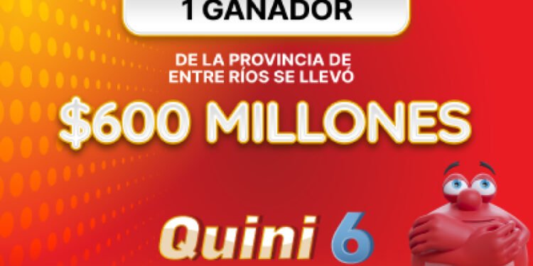 ¡Un apostador se llevó la increíble suma de $600.000.000 en el Quini 6!