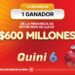 ¡Un apostador se llevó la increíble suma de $600.000.000 en el Quini 6!