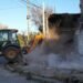 Con aplausos de vecinos, la Provincia derrumbó un búnker en la ciudad de Santa Fe