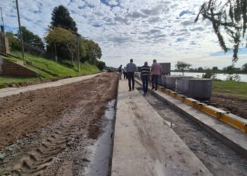 La gestión de Pullaro transforma la costanera de Coronda con nuevas obras de infraestructura urbana
