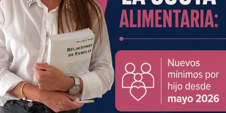 Cuota alimentaria en Rafaela: aumentan los montos de referencia en mayo de 2026