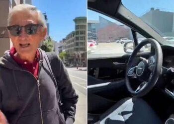 Un rafaelino se subió a un taxi en Estados Unidos y mostró un detalle impensado