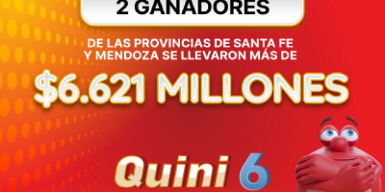 ¡Dos apostadores se repartieron más de $6.621 millones en el Quini 6!