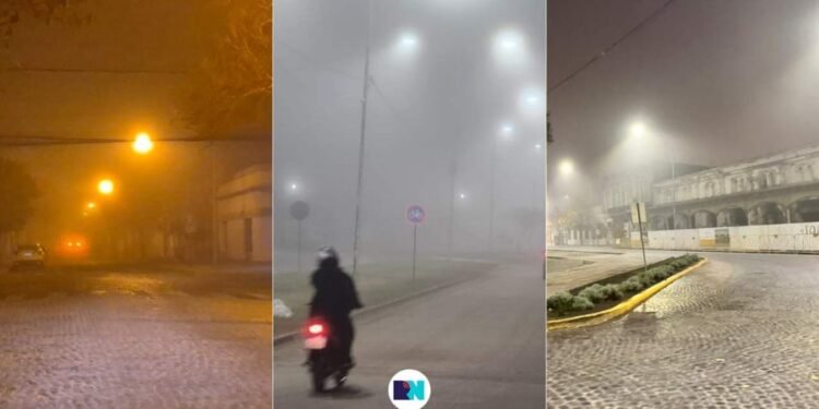 Alerta violeta en Rafaela y la región por bancos de niebla intensos