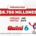 Esta noche el Quini te espera con un pozo espectacular de $8.750 millones