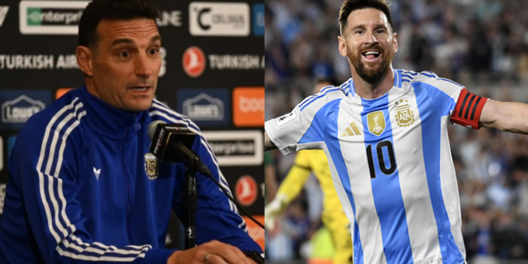 Scaloni: «Messi jugará unos minutos»