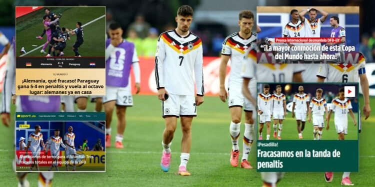 La prensa europea fue lapidaria con Alemania tras la eliminación ante Paraguay
