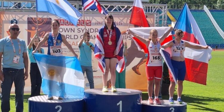 Paloma Audicio obtuvo la medalla de plata en el Mundial para atletas con síndrome de Down