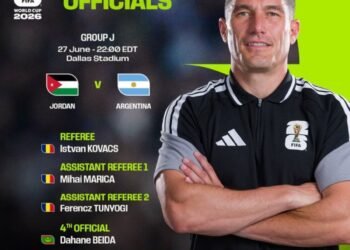 Mundial 2026: FIFA confirmó al árbitro para Argentina vs. Jordania