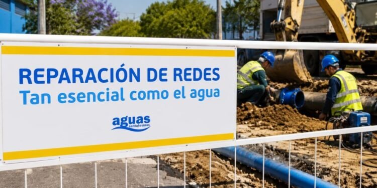 Trabajos de urgencia en una transitada esquina de Rafaela afectarán el servicio de agua