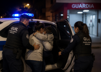 El desesperante momento que vivió una mamá en Rafaela y el rápido gesto de una patrulla que cambió todo