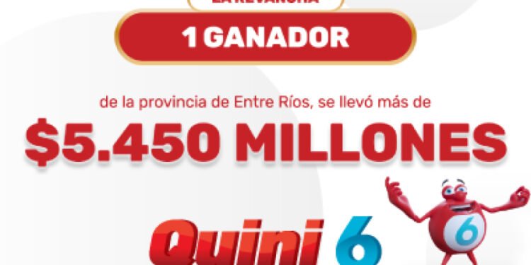¡Un apostador se llevó más de $5.450 millones en el Quini 6!