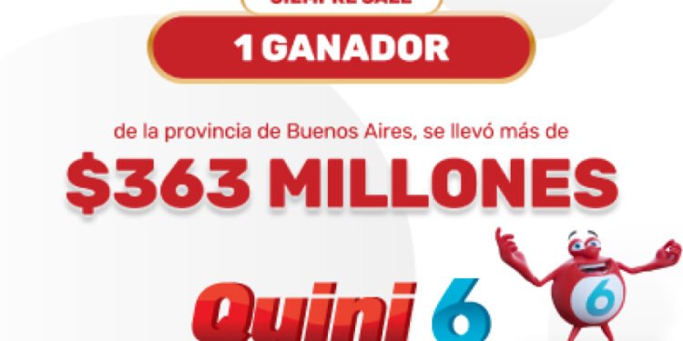 ¡Un apostador se llevó la increíble suma de más de $363.300.000 en el Quini 6!