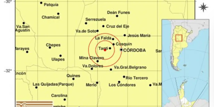 Un sismo de magnitud 4 se sintió en varias ciudades de Córdoba