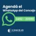 El WhatsApp del Concejo Municipal continúa sumando consultas y reclamos de vecinos