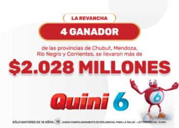 ¡Cuatro apostadores se repartieron más de $2.028 millones en el Quini 6!