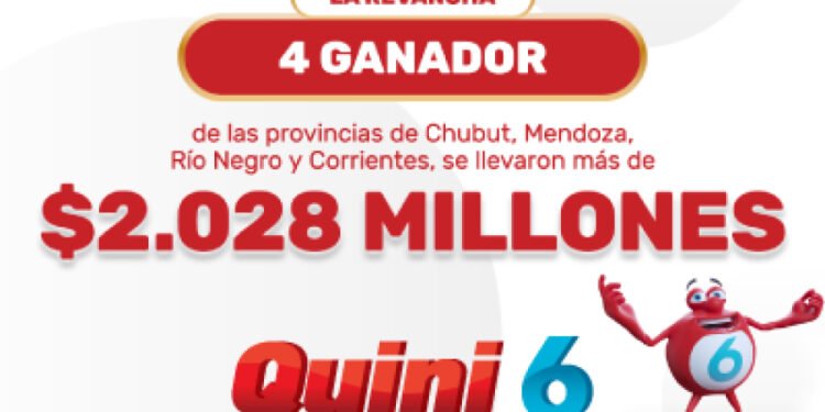 ¡Cuatro apostadores se repartieron más de $2.028 millones en el Quini 6!