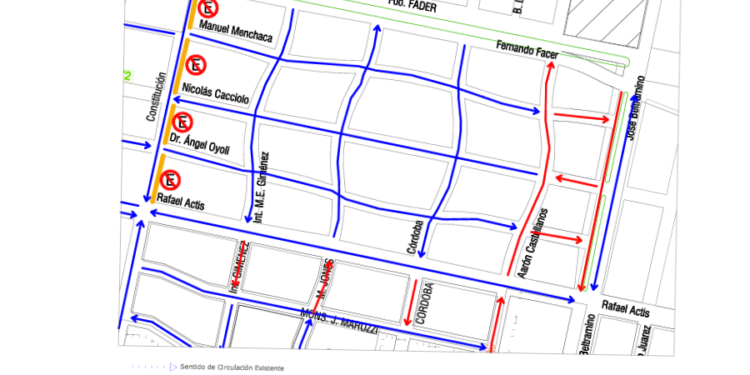 Nuevas medidas de ordenamiento vial y cambios de sentido de circulación en barrio La Cañada