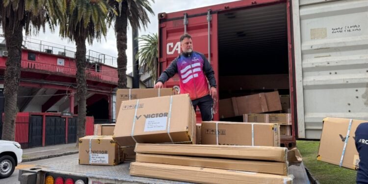 Juegos Suramericanos Santa Fe 2026: llegó equipamiento internacional que quedará en la provincia