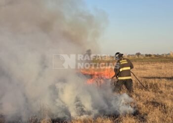 Un incendio rural arrasó con 62 hectáreas de pastizales al norte de Bella Italia