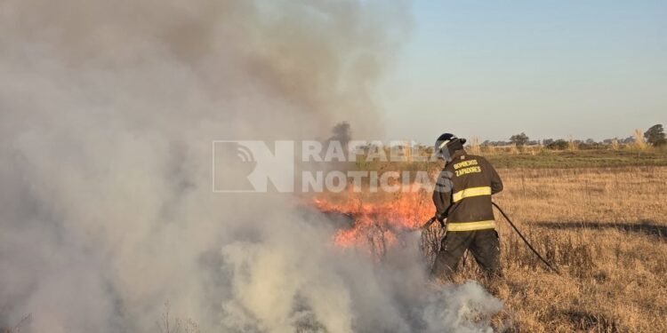 Un incendio rural arrasó con 62 hectáreas de pastizales al norte de Bella Italia