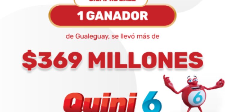 ¡Esta noche un apostador se llevó más de $369 millones en el Quini 6!