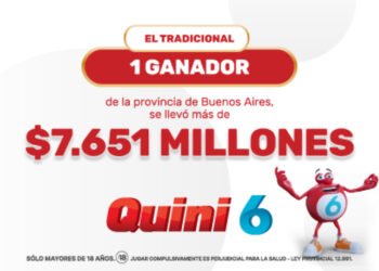 ¡Un apostador se llevó más de $7.651 millones en el Quini 6!