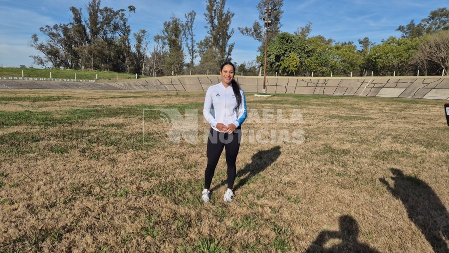 Natalia Vera en el Club Ciclista, donde entrena desde hace 10 años