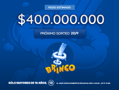 Este domingo el Brinco sorteará un pozo de $400 millones estimados