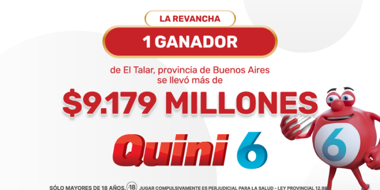 ¡Un apostador se llevó más de $9.179 millones en el Quini 6!