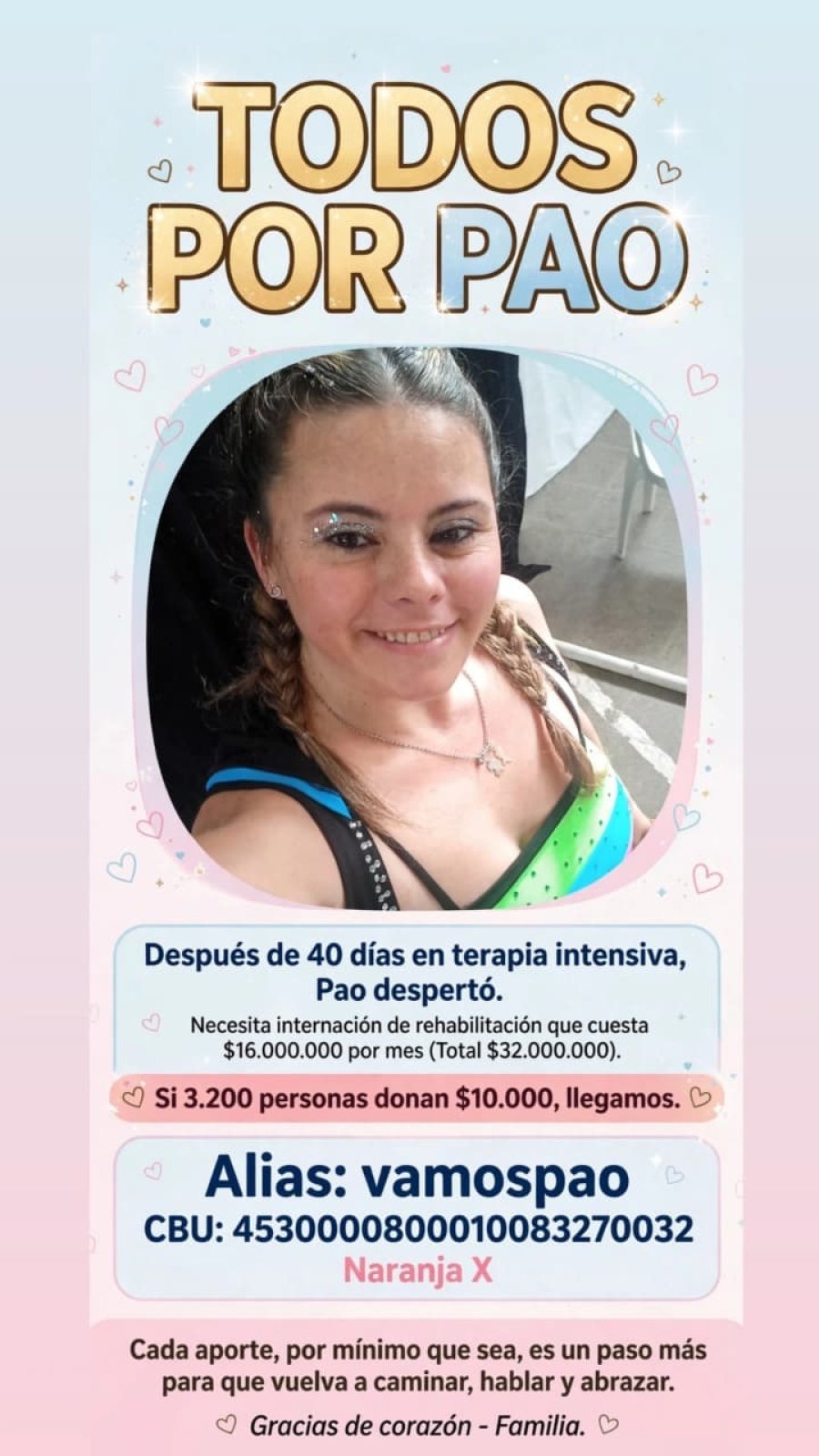 La cuenta está a nombre de su hermana Janise Lamas