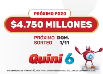 Este domingo el Quini te espera con un pozo espectacular de $4.750 millones