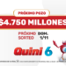 Este domingo el Quini te espera con un pozo espectacular de $4.750 millones