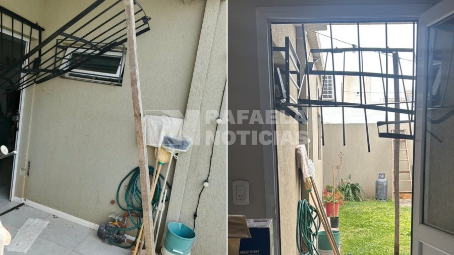El ladrón forzó rejas para ingresar a la vivienda.