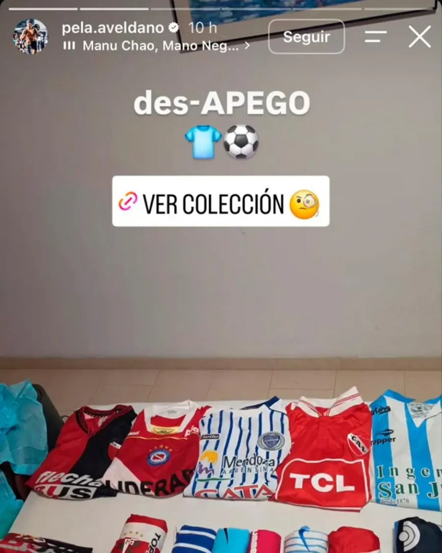 El rafaelino vende sus camisetas a través de su cuenta de instagram