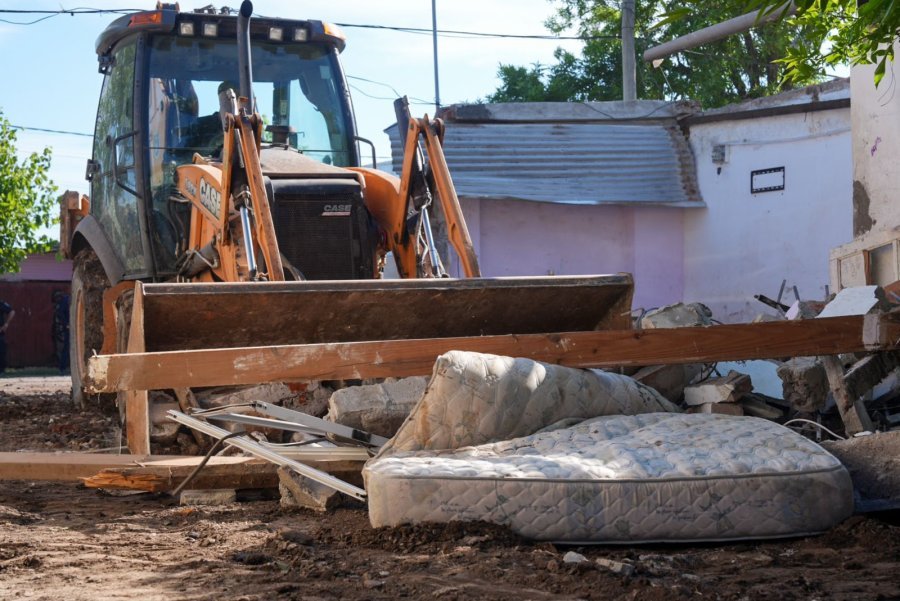 La funcionaria aclaró que ya son 14 los bunkers derribados en el Departamento Castellanos. Foto: Prensa